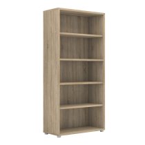 Prax Wooden 4 Shelves Home And Office Bookcase In Oak