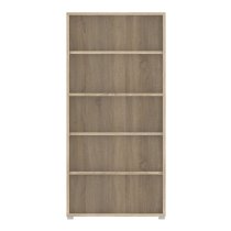 Prax Wooden 4 Shelves Home And Office Bookcase In Oak