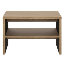 Sholka Wooden Coffee Table In Oak With Undershelf