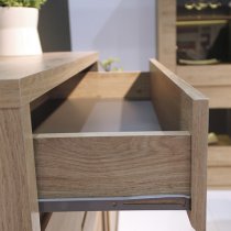 Sholka Wooden Sideboard In Oak With 1 Door And 5 Drawers