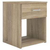 Scalia Wooden Bedside Cabinet In Oak With 1 Drawer