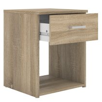 Scalia Wooden Bedside Cabinet In Oak With 1 Drawer