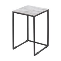 Farron Metal Square Nest Of 3 Tables In Silver