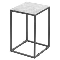 Farron Metal Square Nest Of 3 Tables In Silver