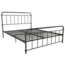 Wayne Metal Double Bed In Black