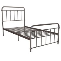 Wallach Metal Single Bed In Bronze