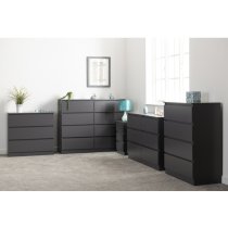 Mcgowan Wooden Chest Of Drawers In Grey With 8 Drawers