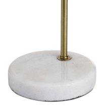 Weir Metal Industrial Table Lamp In Brass With Marble Base