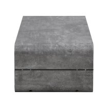 Xono Wooden Coffee Table With Shelf In Concrete Effect