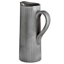 Lorania Ceramic Display Decorative Jug In Grey