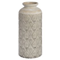 Neria Ceramic Large Decorative Vase In White