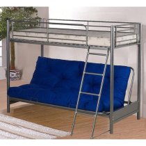 Awoka Futon Metal Bunk Bed In Silver