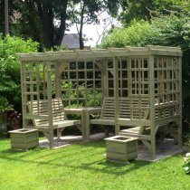 Aldgate Wooden Garden 7 Seater Arbour