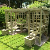 Aldgate Wooden Garden 7 Seater Arbour