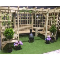 Aldgate Wooden Garden 7 Seater Arbour