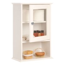 Partland Wooden Bathroom Wall Cabinet In White