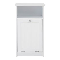 Partland Wooden Floor Standing Bathroom Cabinet In White