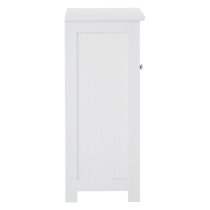 Partland Wooden Floor Standing Bathroom Cabinet In White