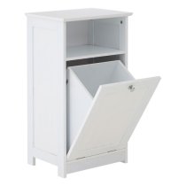 Partland Wooden Floor Standing Bathroom Cabinet In White