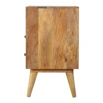 Prima Wooden Bedside Cabinet In Oak Ish With Open Slot