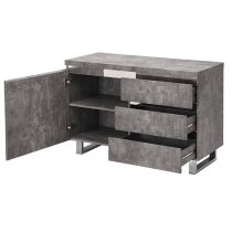 Sydney Small Sideboard With 1 Door 3 Drawer In Concrete Effect