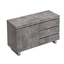 Sydney Small Sideboard With 1 Door 3 Drawer In Concrete Effect