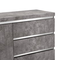 Sydney Small Sideboard With 1 Door 3 Drawer In Concrete Effect