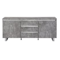 Sydney Large Sideboard With 2 Door 3 Drawer In Concrete Effect