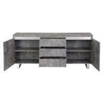 Sydney Large Sideboard With 2 Door 3 Drawer In Concrete Effect