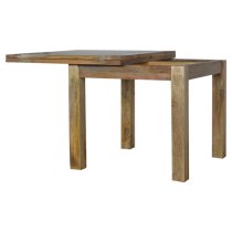 Granary Wooden Square Extending Dining Table In Oak Ish