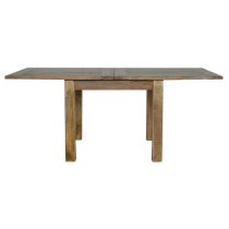 Granary Wooden Square Extending Dining Table In Oak Ish