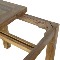 Granary Wooden Square Extending Dining Table In Oak Ish