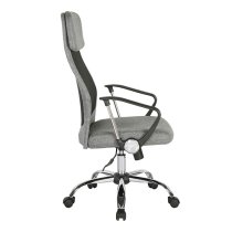 Chord High Back Fabric Home And Office Chair In Grey