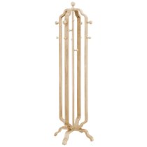 Westo Wooden Coat Stand In Oak With 12 Hooks