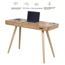 Sapporo Smart Wooden Laptop Desk In Oak With 1 Drawer