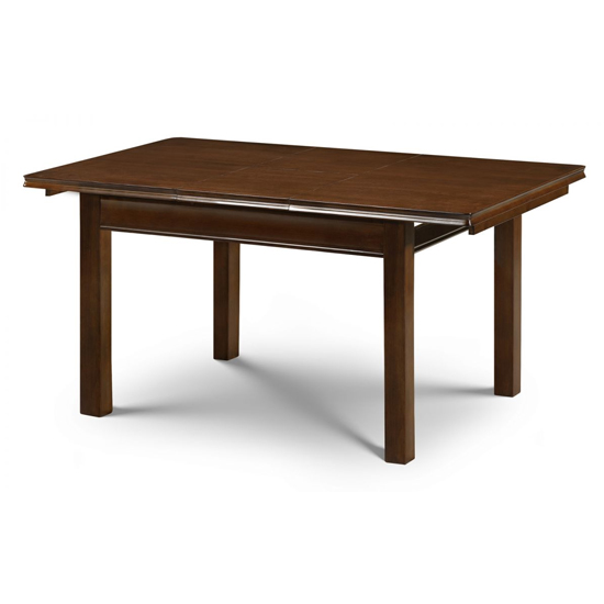 Calico Traditional Folding Wooden Dining Table In Mahogany