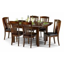 Calico Traditional Folding Wooden Dining Table In Mahogany