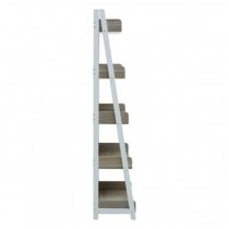 Bradken Ladder 5 Tier Wooden Shelving Unit In Natural Oak