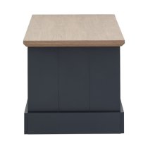 Kirkby Wooden Coffee Table In Slate Blue