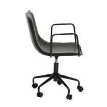 Brinson Leather Home And Office Chair In Black