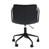 Brinson Leather Home And Office Chair In Black