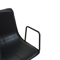 Brinson Leather Home And Office Chair In Black