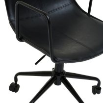 Brinson Leather Home And Office Chair In Black