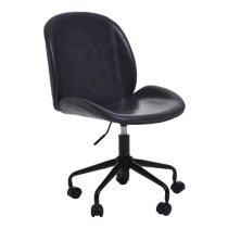 Clintons Leather Home And Office Chair In Grey