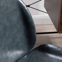 Clintons Leather Home And Office Chair In Grey