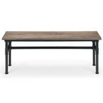 Caelum Wooden Dining Bench In Mocha Elm