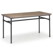 Caelum Rectangular Wooden Dining Table In Mocha Elm