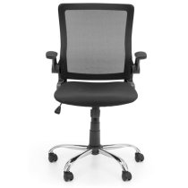 Ickett Mesh Fabric Upholstered Home And Office Chair In Black