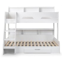 Oihane Wooden Triple Sleeper Bunk Bed In White