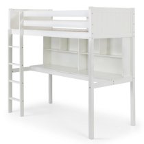 Takako Wooden High Sleeper Bunk Bed In Surf White